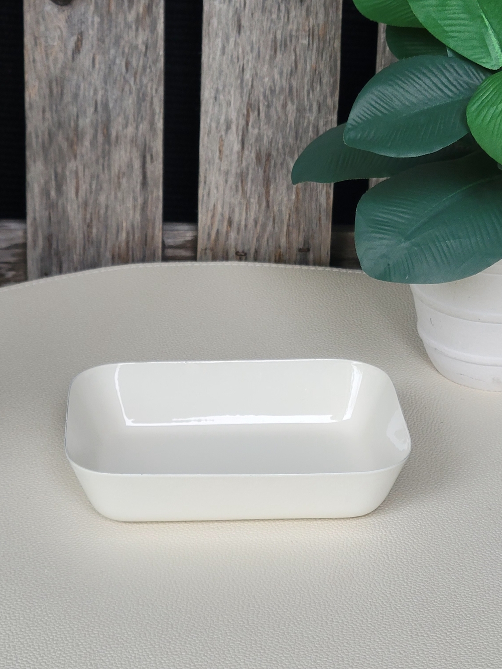 Zara Home White Metal Tray